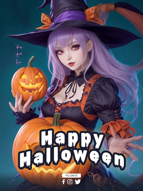 Conception D'affiche De Fête D'halloween Psd