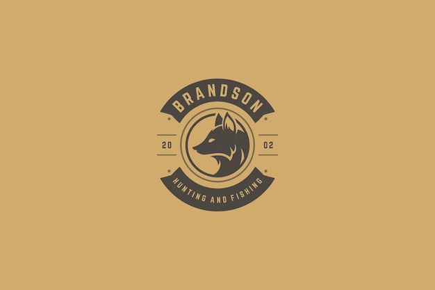 Conception d'un badge pour un magasin d'équipements de pêche et de chasse