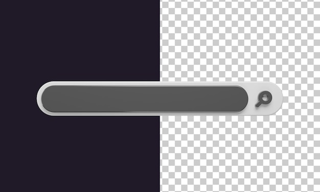PSD conception de la barre de recherche en rendu 3d