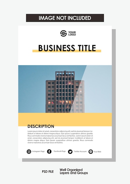 PSD conception de brochure d'entreprise