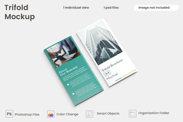 PSD conception de brochures commerciales à trois volets psd premium
