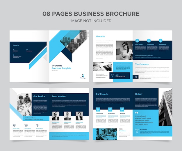 Conception de brochures créatives d'entreprise