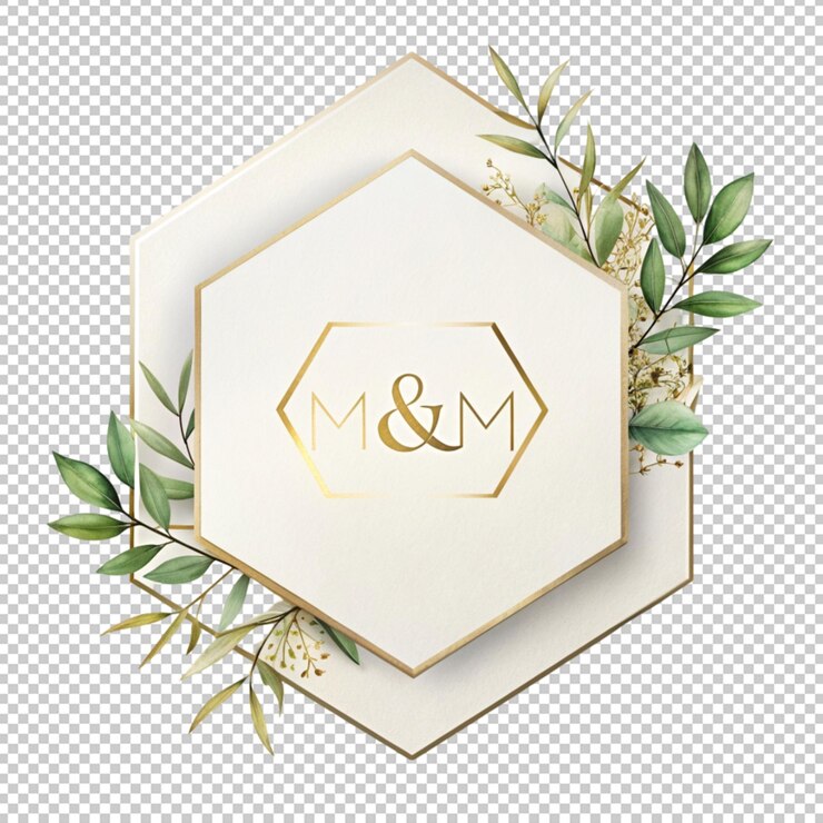 PSD conception de carte d'invitation de mariage isolée sur un fond transparent