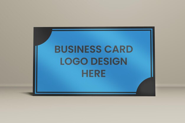 PSD conception de carte de visite et de logo modèle de maquette 3d
