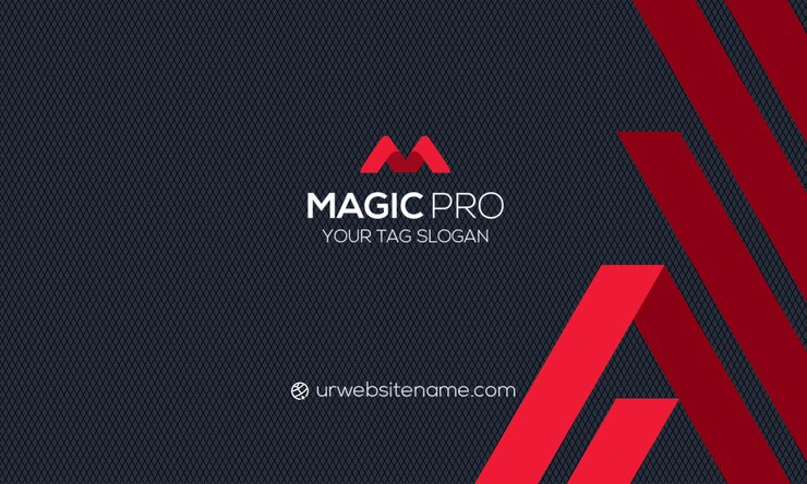PSD la conception de la carte de visite magic pro