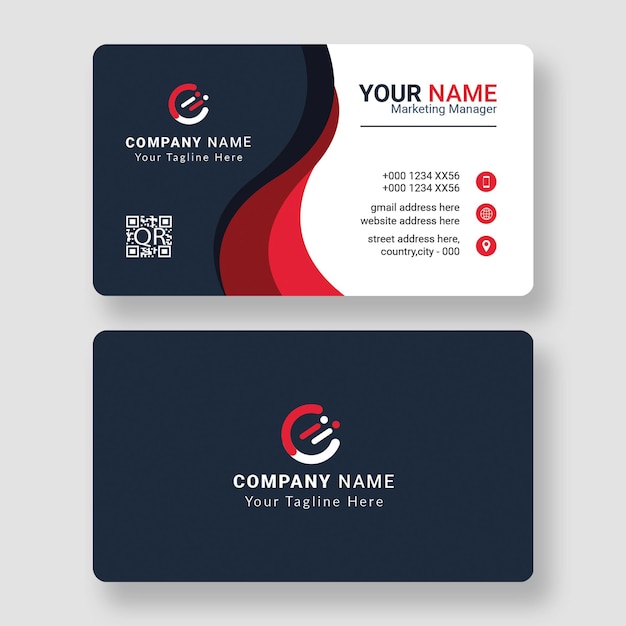 Conception de cartes de visite d'entreprise