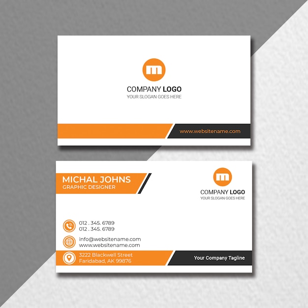 Conception de cartes de visite