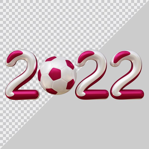 Conception De La Coupe Du Monde Qatar 2022 Avec Un Style Moderne 3d