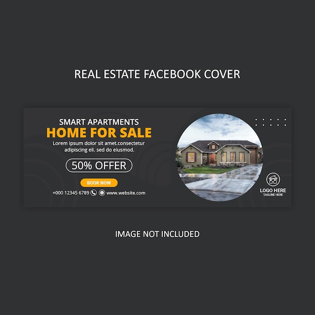 Conception de couverture Facebook pour agence immobilière
