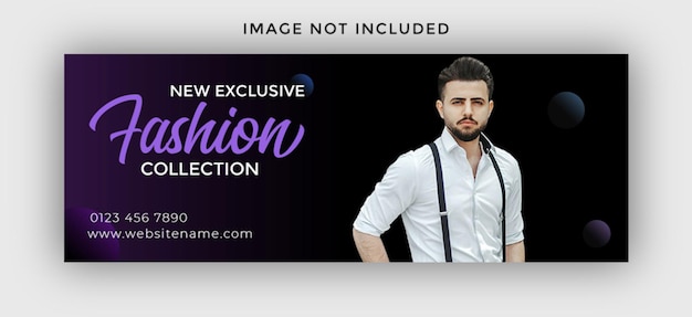 conception de couverture de vente de mode sur Facebook