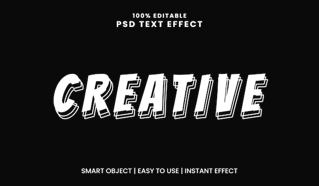 Conception créative d'effets de style de texte rétro