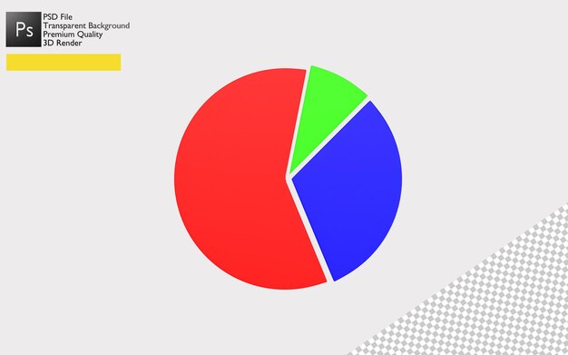 PSD conception de diagramme rond 3d