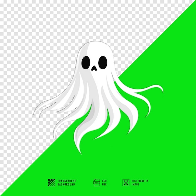 Conception du logo du fantôme de tissu volant