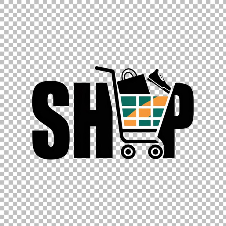 PSD conception du logo du magasin