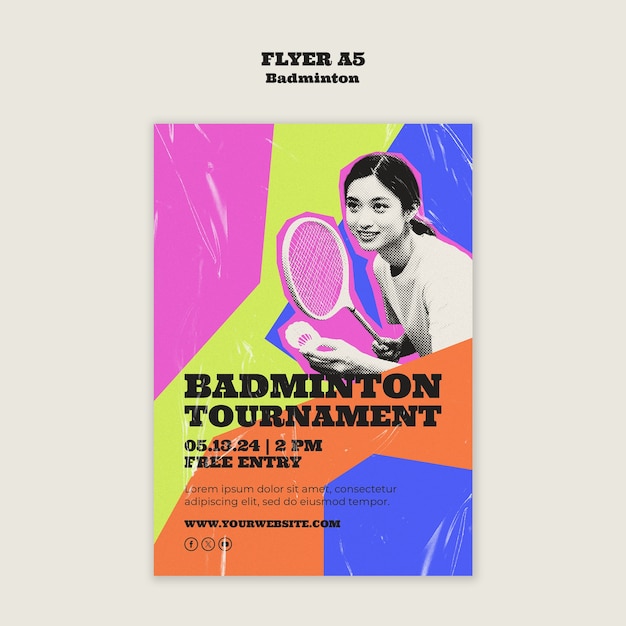 PSD conception du modèle de badminton