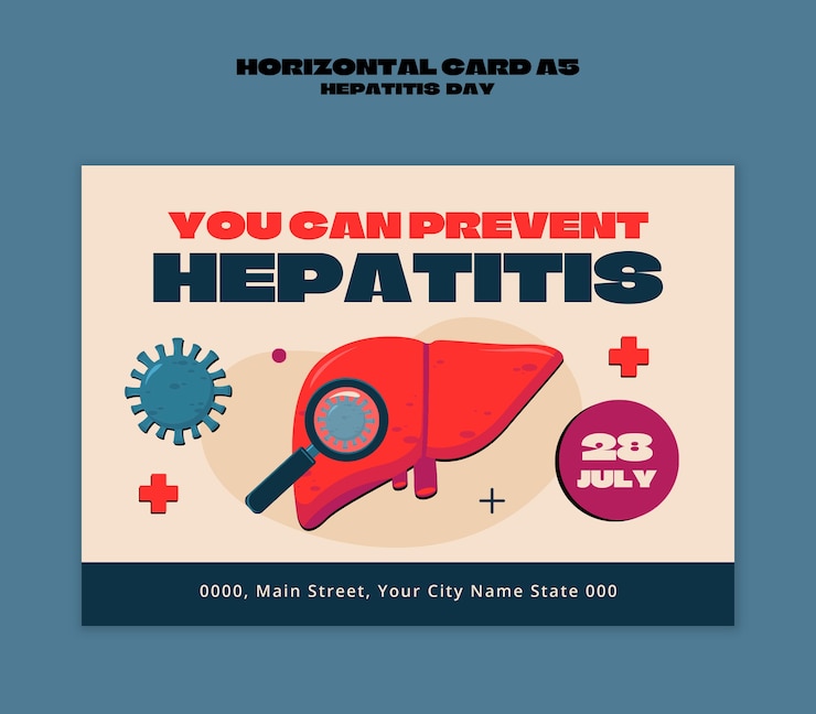 PSD conception du modèle du jour de l'hépatite