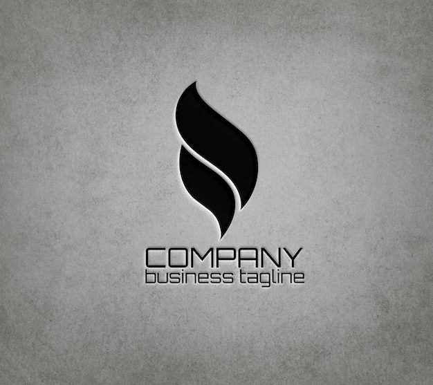 conception du modèle de mock-up du logo
