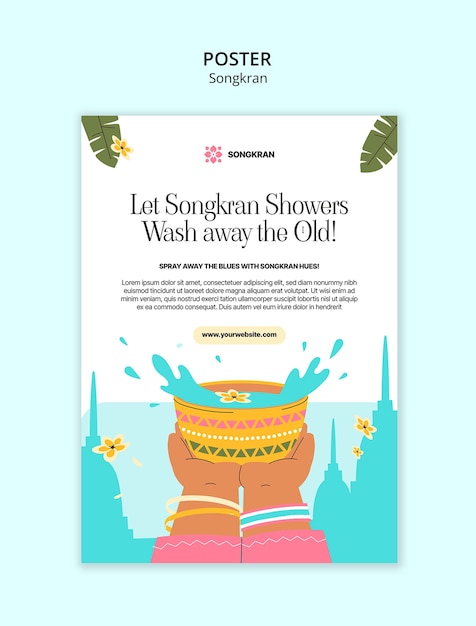 PSD conception du modèle de songkran