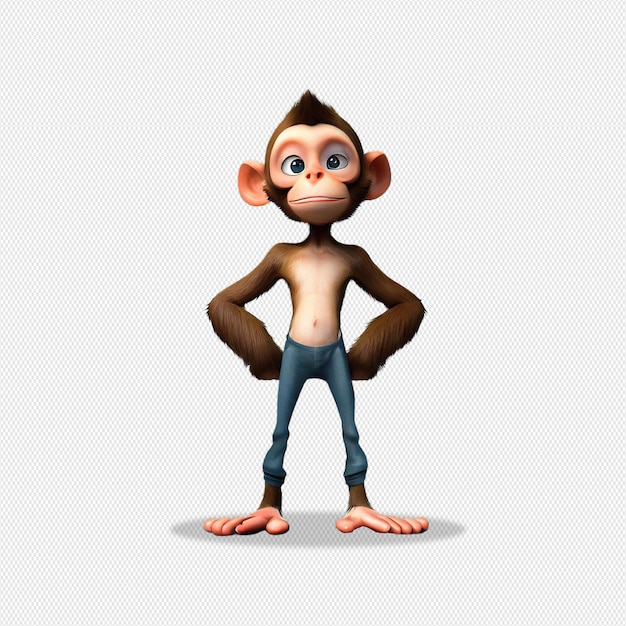 PSD conception du personnage du singe