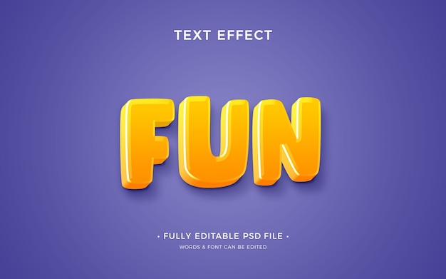 PSD conception d'effet de texte amusant