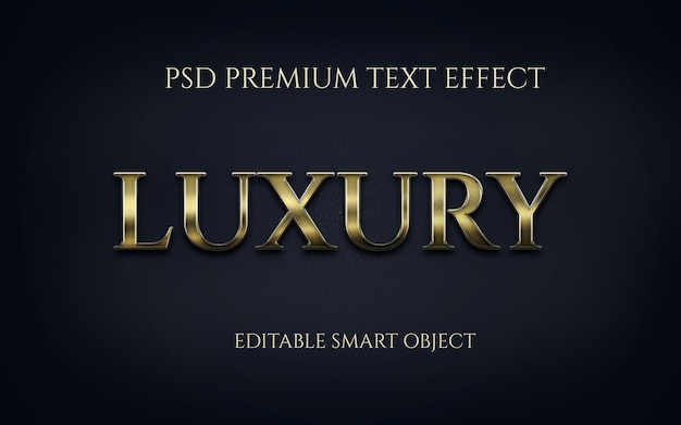 Conception d'effet de texte de luxe