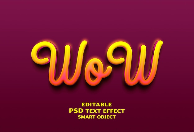 Conception d'un effet de texte Wow 3D