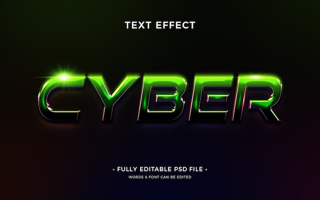 Conception D'effets De Texte Cyber