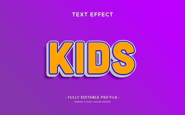 Conception d'effets de texte pour enfants