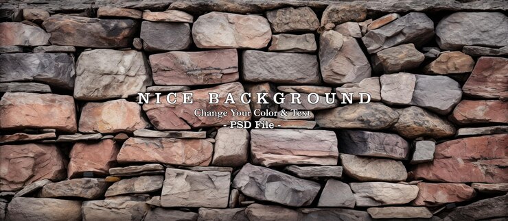 PSD conception extérieure texture stonewall pour l'arrière-plan naturel image générée par l'ia
