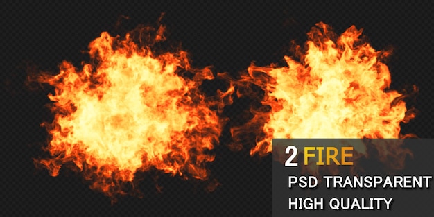 PSD conception de feu sur fond