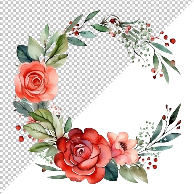 Conception de fleurs à l'aquarelle et décoration de mariage