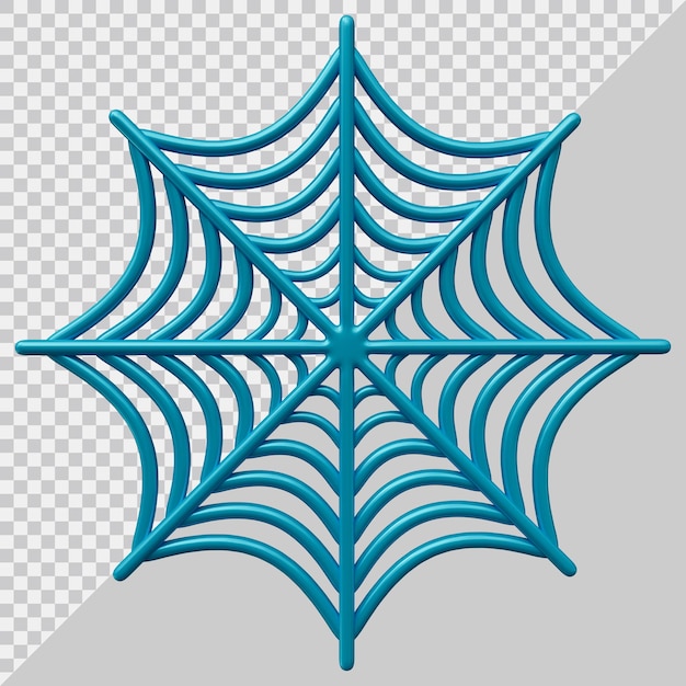 Conception d'icône de toile d'araignée en rendu 3d