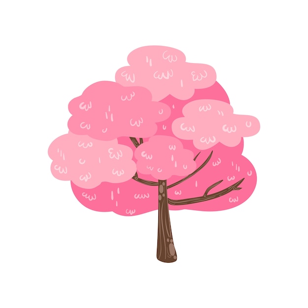 PSD conception d'illustration d'arbre