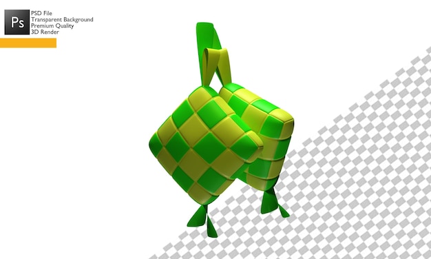 Conception d'illustration de diamant Eid 3d