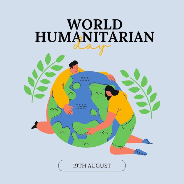 conception de la journée mondiale de l'humanité