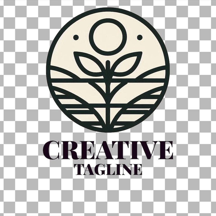 PSD conception de logo minimaliste et linéaire un guide pour une marque propre et adaptable