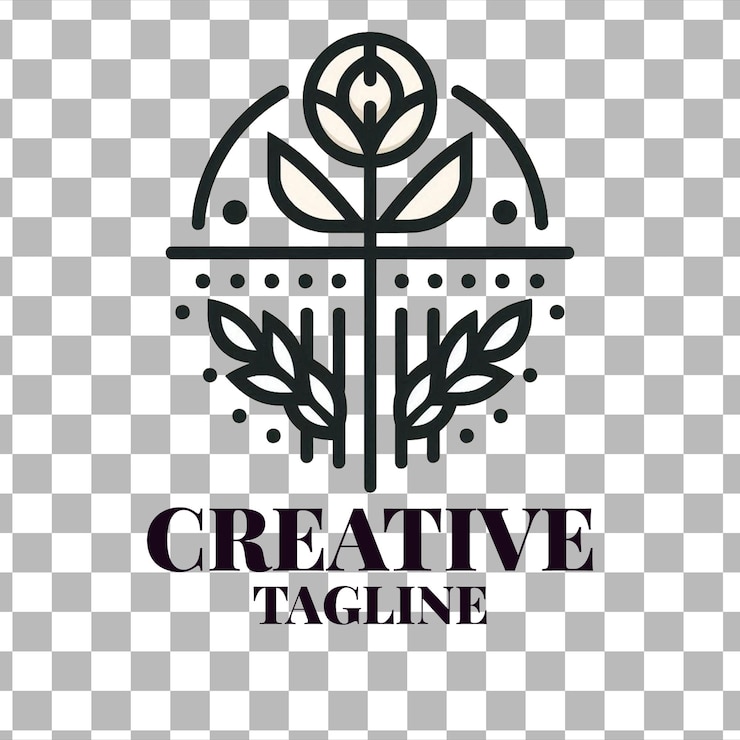 PSD conception de logo minimaliste et linéaire un guide pour une marque propre et adaptable