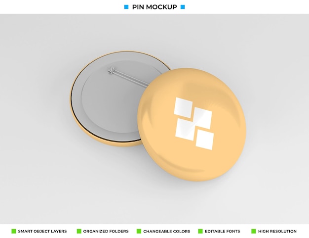 Conception De Maquette De Badge, D'épingle Ou De Bouton Rond