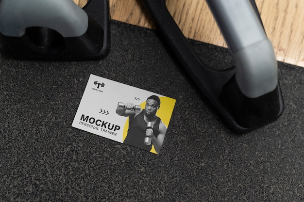 PSD conception de maquette de carte de visite de gym