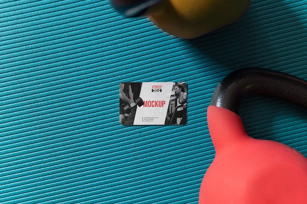 PSD conception de maquette de carte de visite de gym