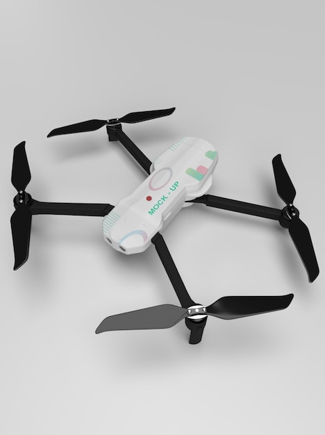 PSD conception de maquette de drone en rendu 3d
