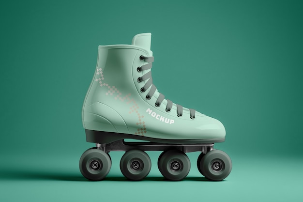 PSD conception de la maquette du patineur à roulettes