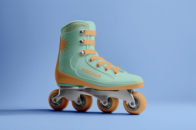 PSD conception de la maquette du patineur à roulettes