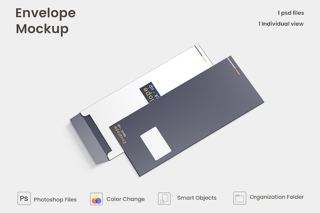 Conception De Maquette D'enveloppe Psd Premium