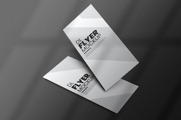Conception de maquette de flyer DL dans le rendu 3D