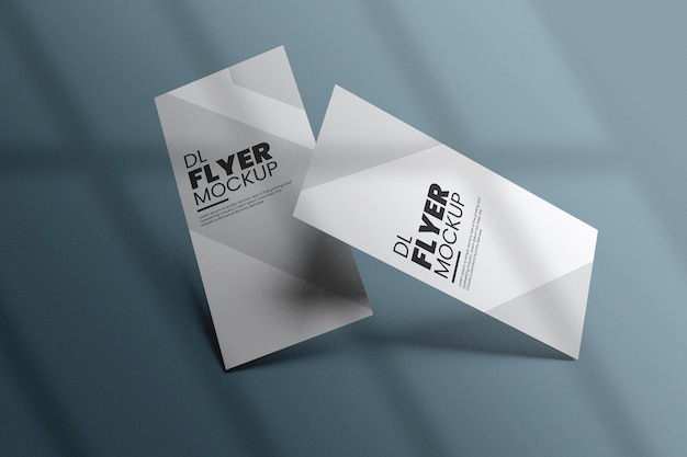 Conception de maquette de flyer DL dans le rendu 3D