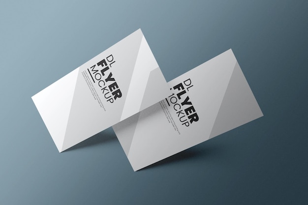 Conception de maquette de flyer DL dans le rendu 3D
