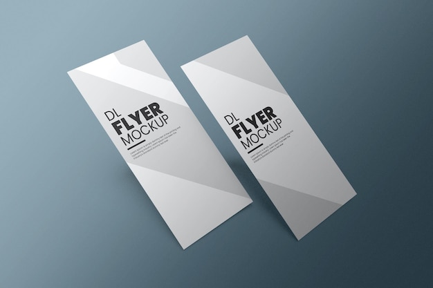 Conception de maquette de flyer DL dans le rendu 3D