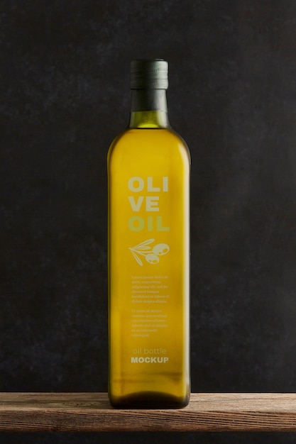 PSD conception de maquette d'huile d'olive