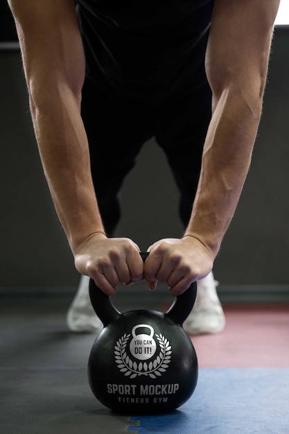 Conception De Maquette De Kettlebell De Sport